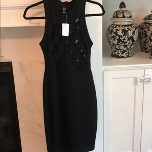 Dress, translucent top, size xs. Nwt
